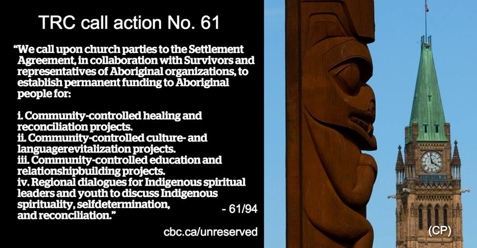 Truth and Reconciliation Commission (TRC) Call to Action #61