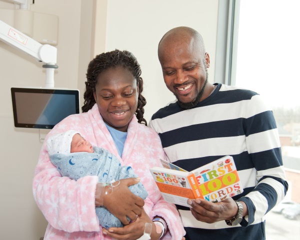 Brampton Civic Hospital and Brampton Library share early literacy right from birth. (Credit: Herman Custodio)