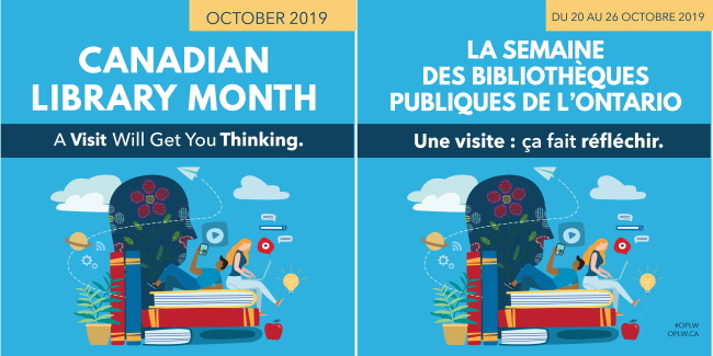 Promotional Materials Available for Canadian Library Month, Provincial Library Weeks