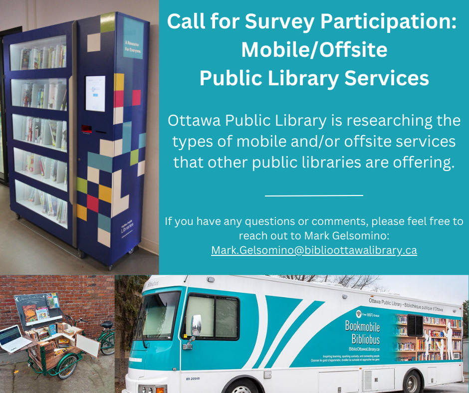 Call for Survey Participation: Mobile/Offsite Public Library Services