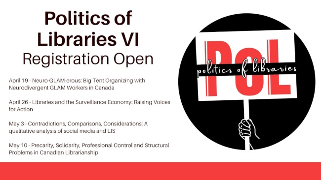 Politics of Libraries Conference – Registration Now Open