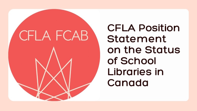 CFLA Position Statement on the Status of School Libraries in Canada