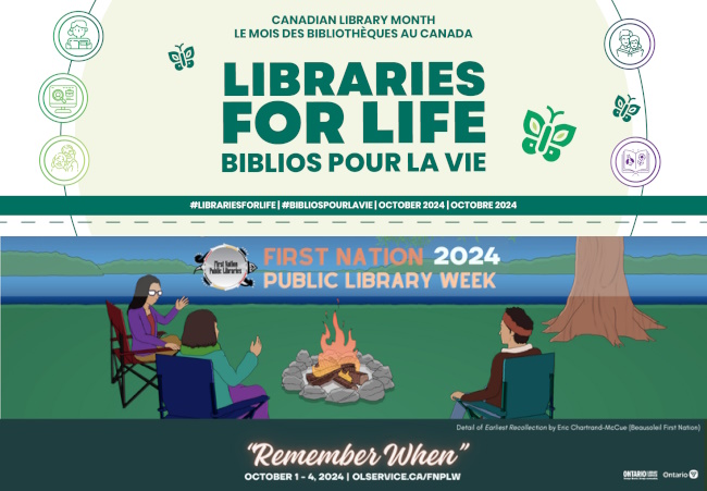 Promotional Materials Available for 2024 Canadian Library Month, Provincial Library Weeks