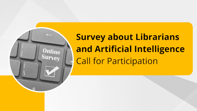 Call for Participation in Survey about Librarians and Artificial Intelligence