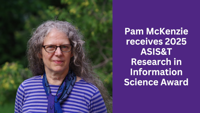 Pam McKenzie receives 2025 ASIS&T Research in Information Science Award