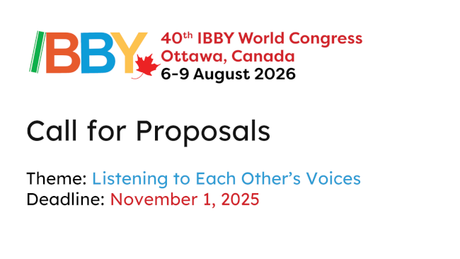 Call for Papers: IBBY World Congress 2026 (Ottawa)