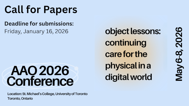 Call for Papers: Archives Association of Ontario (AAO) 2026 Annual Conference