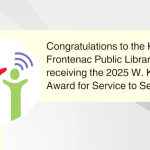 Kingston Frontenac Public Library Receives the W. Kaye Lamb Award for Service to Seniors