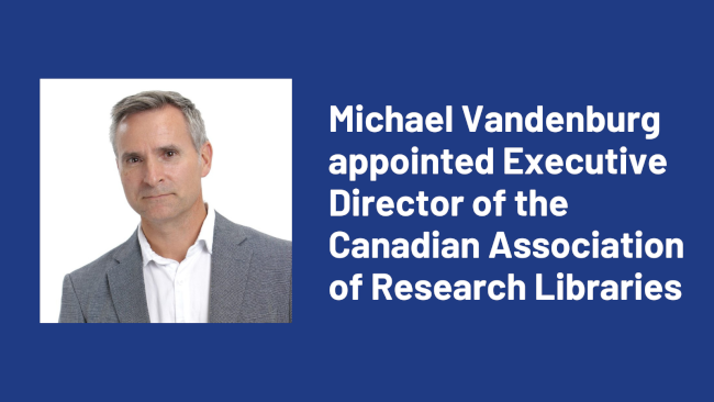 Michael Vandenburg appointed Executive Director of CARL