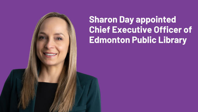 Sharon Day appointed Chief Executive Officer of Edmonton Public Library