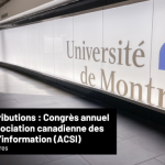Appel à contributions : Congrès annuel 2027 de l’Association canadienne des sciences de l’information (ACSI)