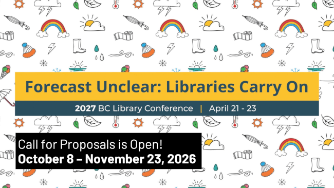 Call for Proposals: 2027 BC Library Conference
